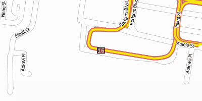 Flughafen Honolulu Hawaii Stadtplan